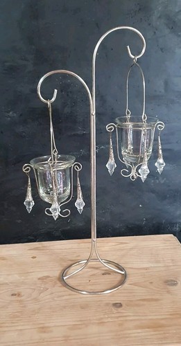 Vintage glass votive - vintage,