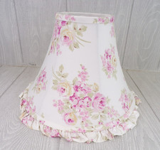 Rachel Ashwell Simply Shabby Chic Lampshade Blush Beauty Pink Rose Fabric Ruffle