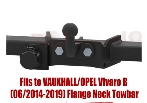 Flange neck tow bar - flange,