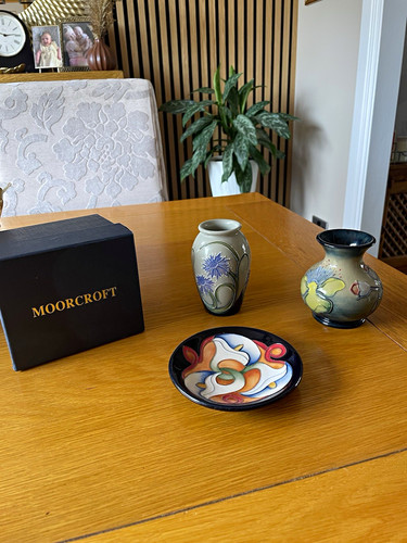 Moorcroft floral art pottery - pottery,