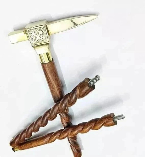 Brass hammer head walking - brass,