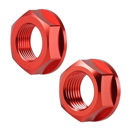 Front rear wheel axle nuts - rear,