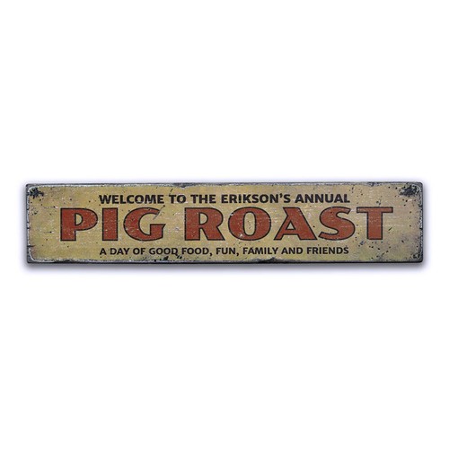 Pig roast annual party - pig,