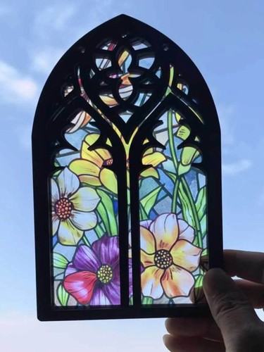 Wooden stained glass style - wooden,