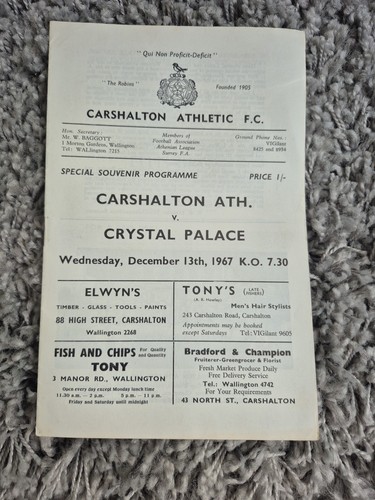 Carshalton athletic crystal - carshalton,