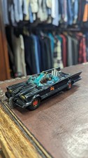 Vintage Batmobile Corgi 267 Red Bat Hubs Car Batman Original With Figures Rare