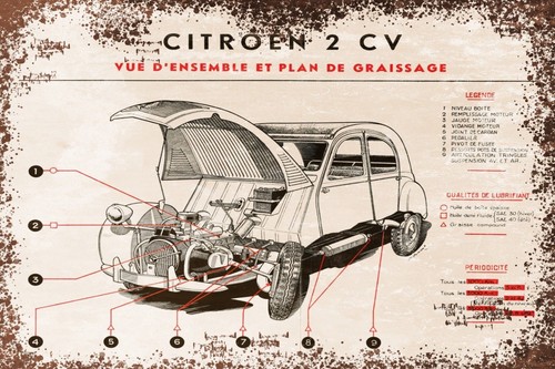Citroen 2cv parts diagram - 2cv,