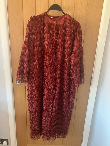 Bnwt zara maroon coat - maroon, with