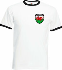Swansea City Style T-Shirt FC Football Club Retro Style Soccer Unisex Adult Top