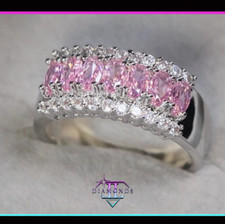Pink Oval Cut Diamond Ring |