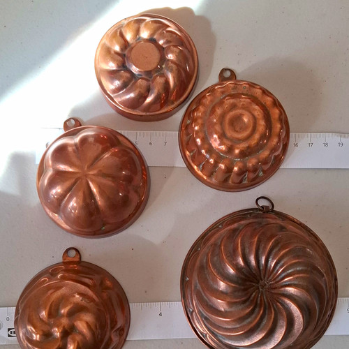 Set vintage copper - of,