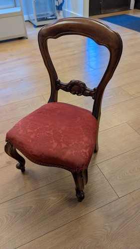 Victorian walnut balloon back - victorian,