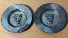 Pair of Vintage Brass Ashtrays Colchester Shield