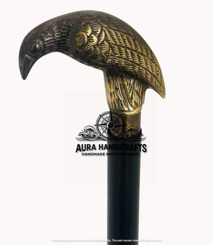 Aura brass raven - brass, handle