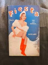 Fiesta vintage glamour model pin-up magazine No8 January 1957 60 pages