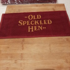 Old speckled hen bar towel - hen,