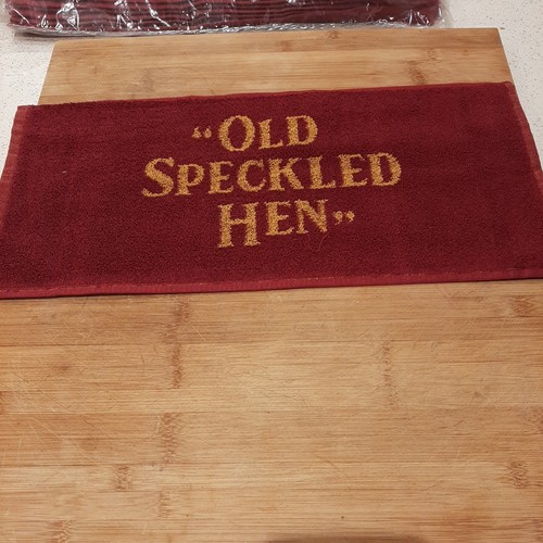 Old speckled hen bar towel - old,