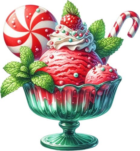 Christmas candy icecream wall - candy,