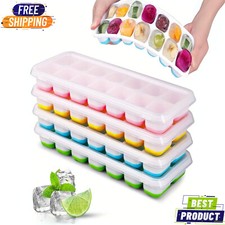 4PCS Silicone Ice Cube Trays