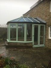 Conservatory -3000X 3000 Victorian - Chartwell green uPVC 