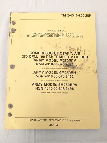 1984 manual 4310 250 20p - 1984, 5-4310-250-20p