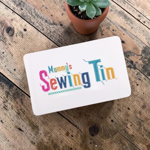 Metal sewing tin for grandma - for,