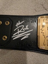 The Rock Steve Austin Signed
