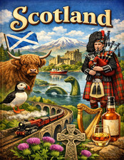 Scotland Vintage Travel Poster