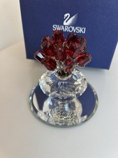 Swarovski Crystal Red Flower