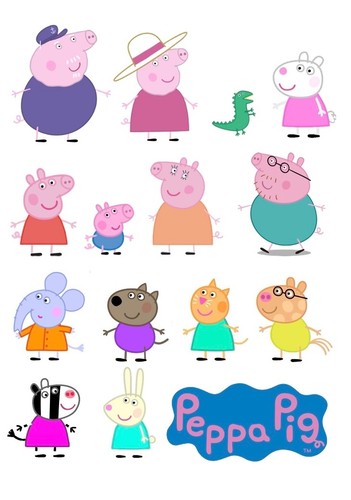 Peppa pig characters - peppa, inspired