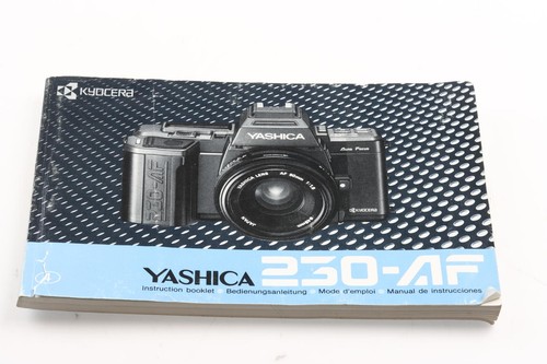 Yashica 230 instruction - yashica, 230-af