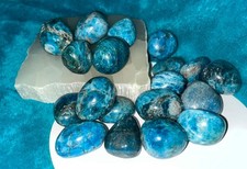 New Stock! ✨💙 BLUE APATITE Crystal Tumblestone Collection Price Each Reiki