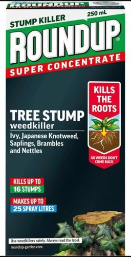 Roundup tree stump and root - roundup,