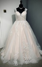 Size 26/28 Blush Lace Wedding Dress