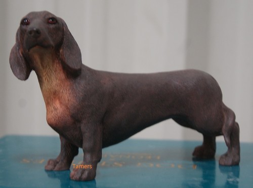 15cm black dachshund - black,