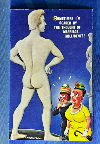 Saucy bamforth comic postcard - comic,