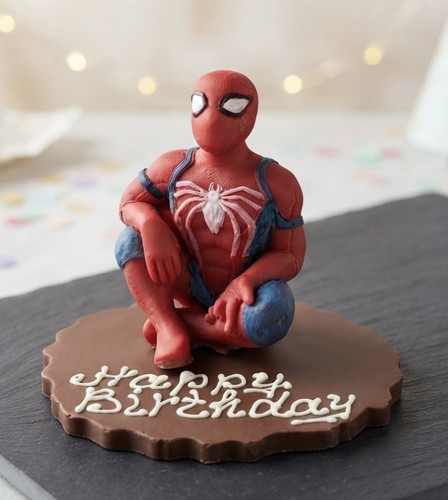 Handmade chocolate spiderman - chocolate,