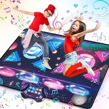 Double Dance Mat for Kids 8-Keys Large Size Electric Dance Pad Music 2 Modes uk