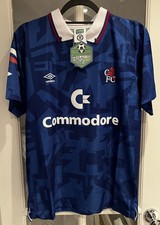 Chelsea 1991-93 Home Shirt - Medium - Retro Score Draw - 4 Jones