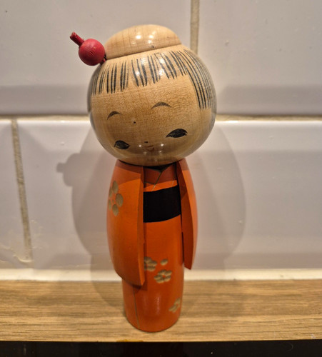Vintage japanese kokeshi doll - vintage,