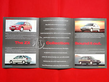 1991 CITROEN ZX UK Launch Brochure & Press Quotes - Volcane Aura Avantage Reflex