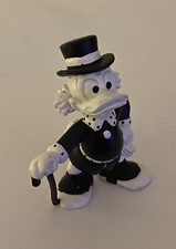 Scrooge McDuck Bullyland Vintage 1986 Disney Black & White Hand-Painted Figure