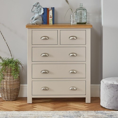 Chest drawers cotswold grey - chest,