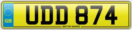 Udd 874 private number - private, plate