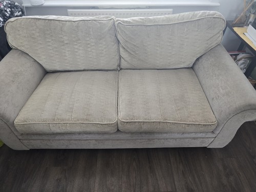 Seater beige velvet sofa - x,