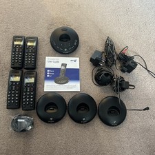 bt graphite 2500 quad 4 phones base station cabling plus instructions user guide