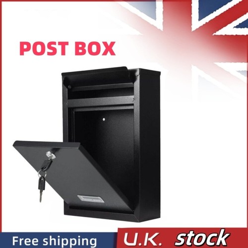 Large black lockable post - large, box