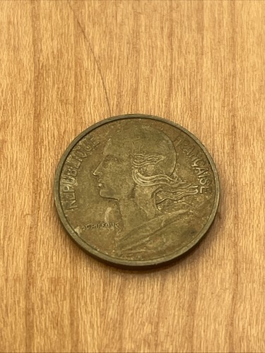 1967 french francs coin vf - 10,