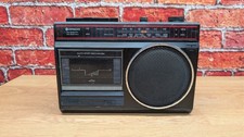 Hitachi TRK-510E Portable Radio Cassette Recorder – Vintage 1980s FM/MW Boombox