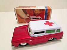 Chinese Tinplate Friction Drive Ambulance MF 732 * BOXED AND WORKING *